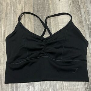 Gymshark Black Elevate Longline Sports Bra